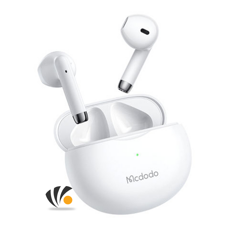 Mcdodo TWS Wireless Earphone Mini With Charging Case White