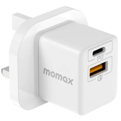 Momax OnePlug 20W 2 Port Mini Charger White