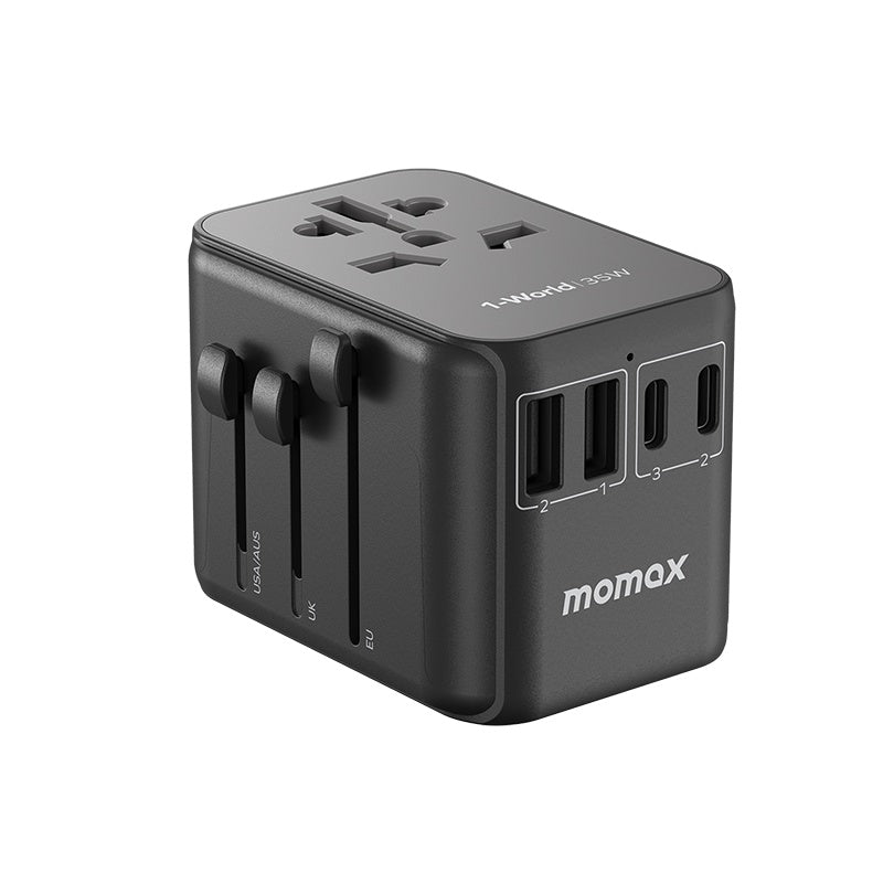 Momax 1 World PD 35 W 5 ports + A C Travel Adapter