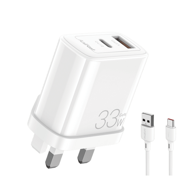 Oraimo charger  33W Fast Charging  kit with 3A Type-C cable