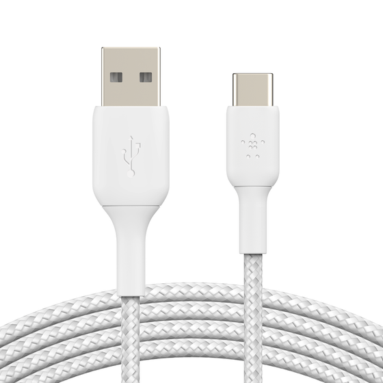 Belkin BRAIDED USBC-C 2.0 100W CABLE 2M WHT