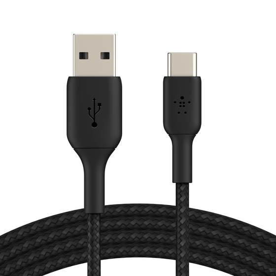 Belkin BRAIDED USBC-C 2.0 100W CABLE 2M BLK