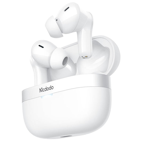 Mcdodo  Tws Bluetooth Wireless Earphone ENC HiFi Sound In-ear Headset Headphone with Charging Case - White