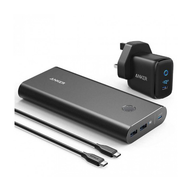 Anker PowerCore+ 26800mAh PD 45W with 60W PD Charger, Power Delivery Portable Charger Bundle for USB C
