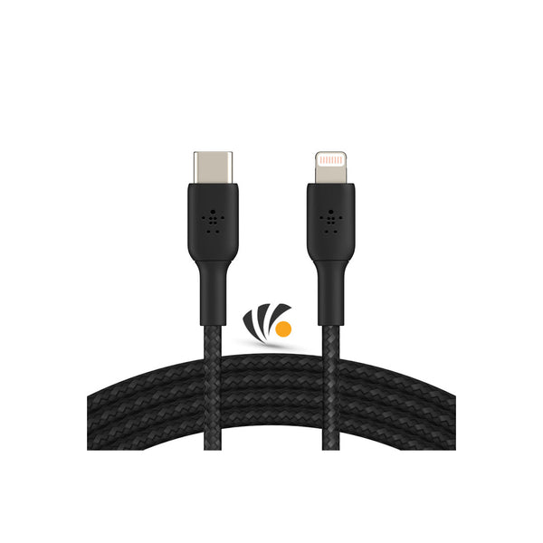 Belkin Cable USB-C To Lightning Braided 2M Black