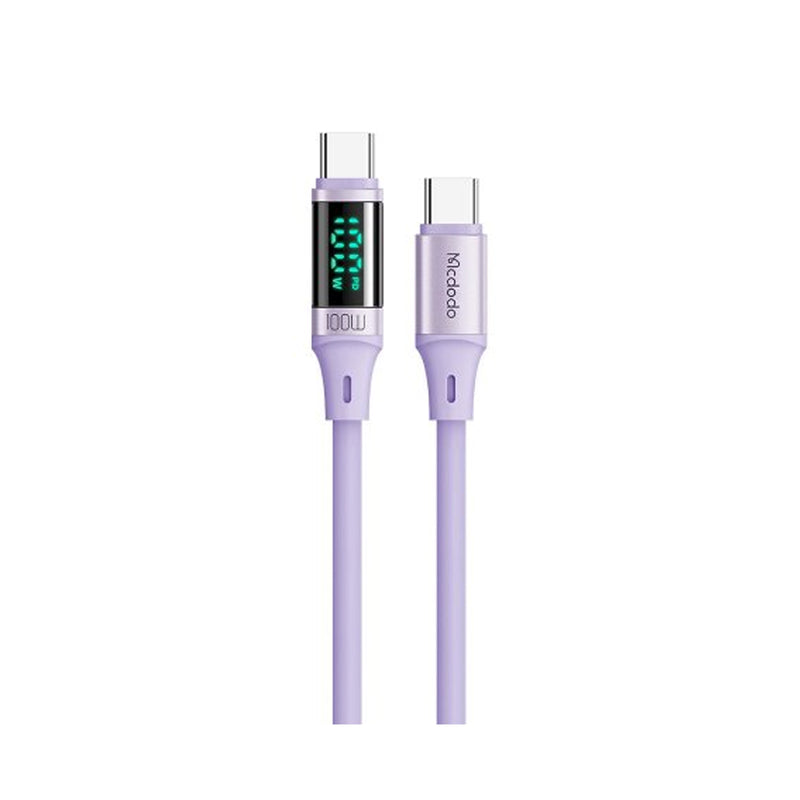 Mcdodo Digital Pro Type c to Type c 100W Data Cable 1.2m purple