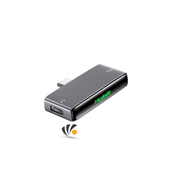 Mcdodo Blackcurrant Type-c to Dual Type-c Adapter  (60W PD, compatible with type-c devices) Black