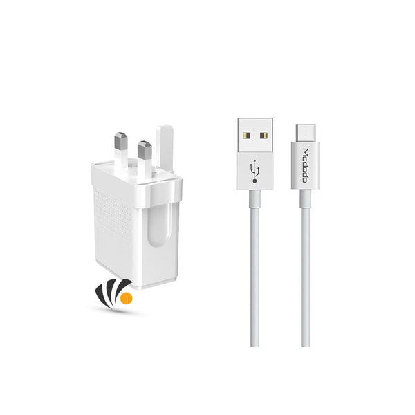 Mcdodo Charger 2 USB Port 12 WMicro cable 1m White