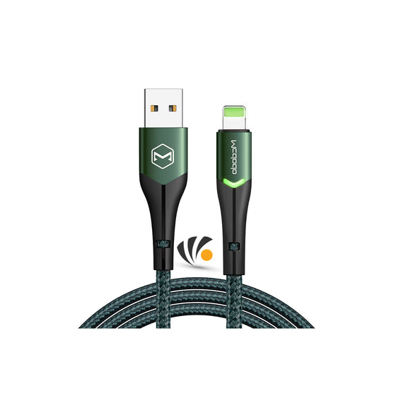 Mcdodo Magnificence Lightning Data Cable with Switching LED 1.2m Green