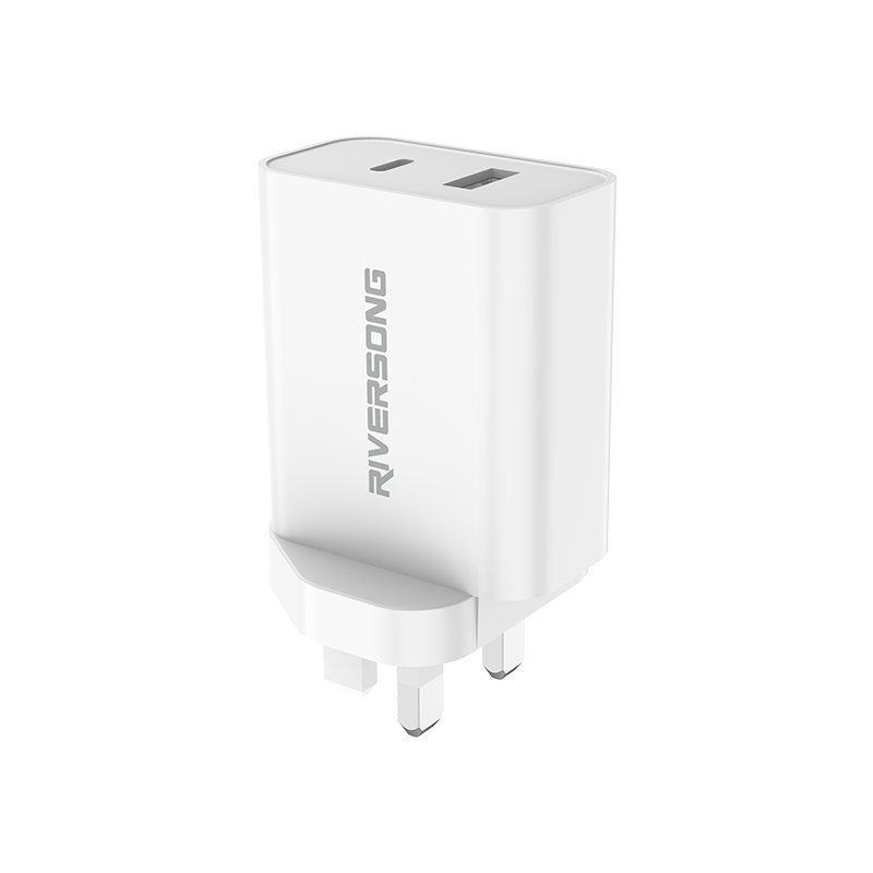 RiverSong Wall Charger 65W, 2 Port PD+QC 3.0