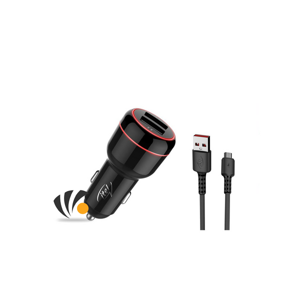ITEL Car Charger 3.4A FAST CHARGING FOR TWO