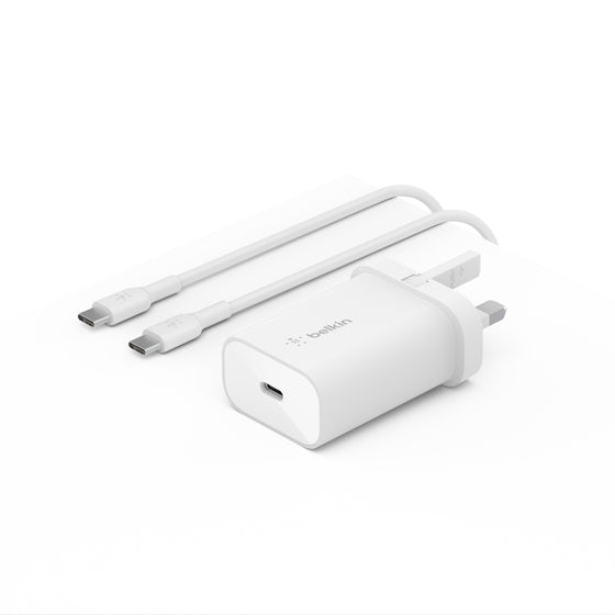 Belkin Boost Charge 25W Wall Chargers with PPS USB C Power Delivery White
