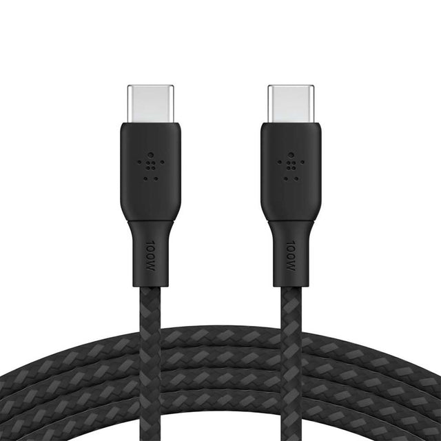 Belkin BRAIDED USBC-C 2.0 100W CABLE 3M BLK