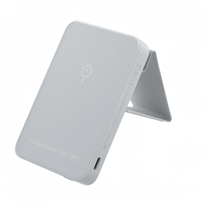 MOMAX Q.MAG POWER 9 Magnetic Wireless Battery Pack with Stand 5,000mAh