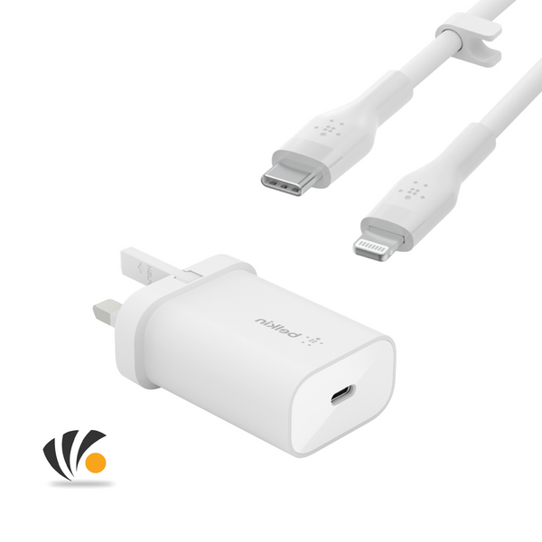 Belkin USB-C PD 3.0 PPS Wall Charger 25W + USB-C to Lightning Cable